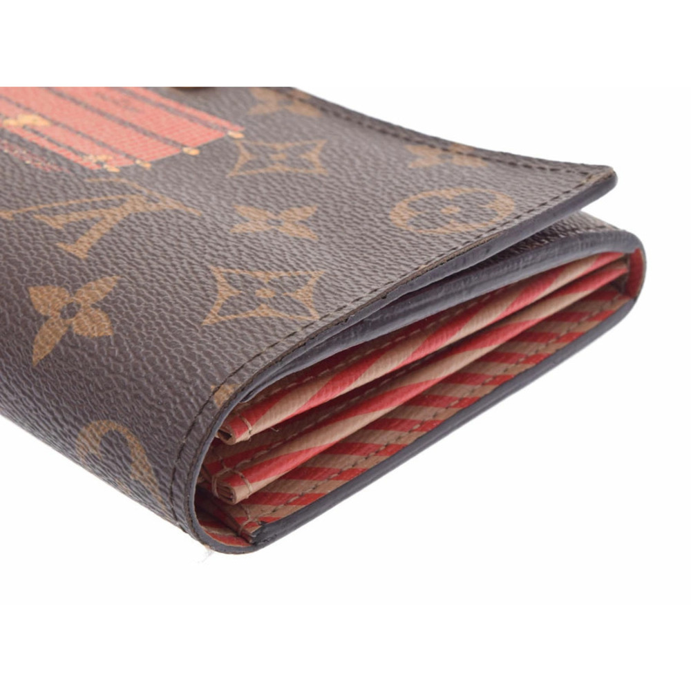 Louis Vuitton Monogram Portefeuille Sarah Trunk Motif Brown Long Wallet - Picture 5 of 8